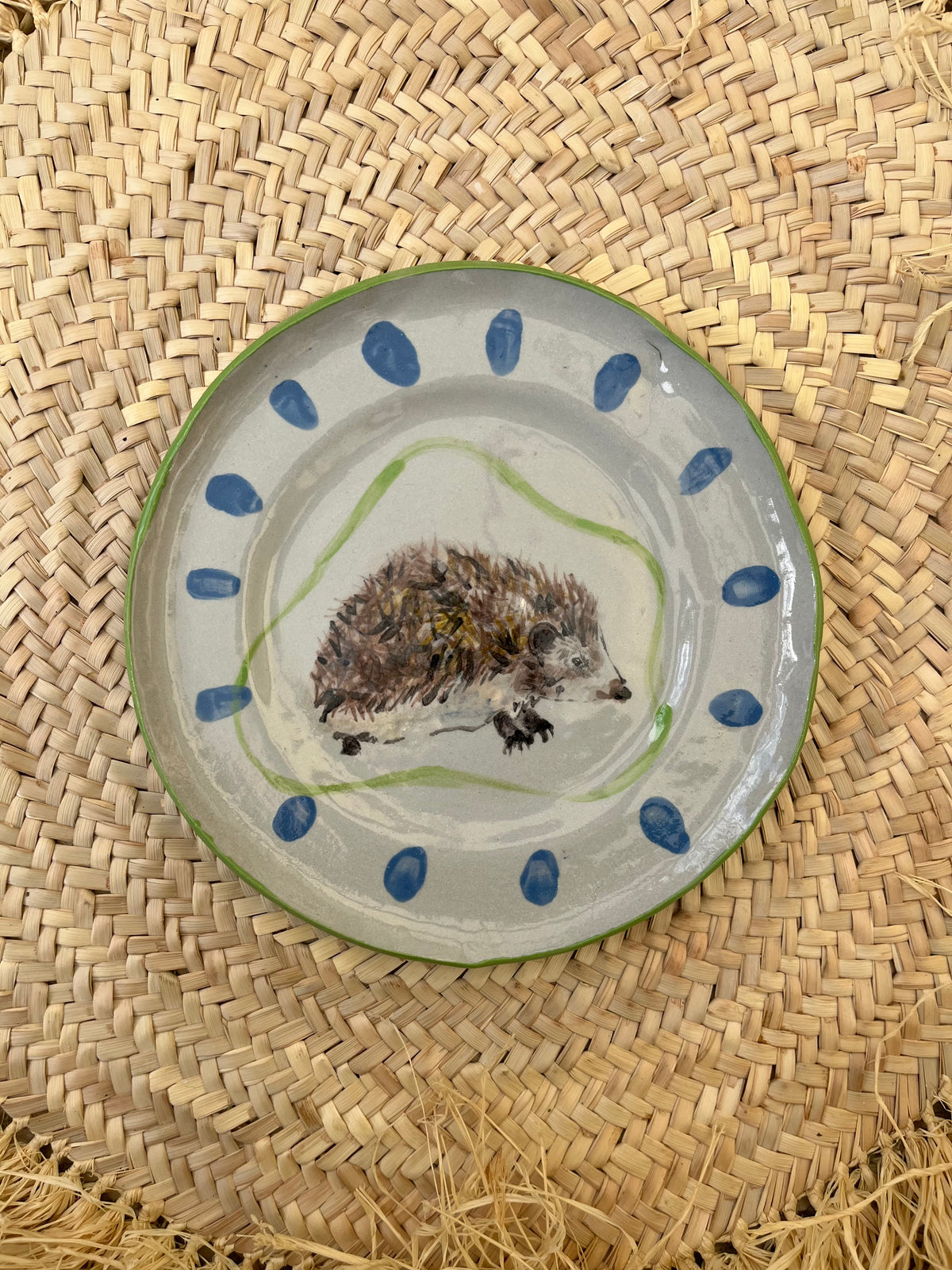Hedgehog with green edge