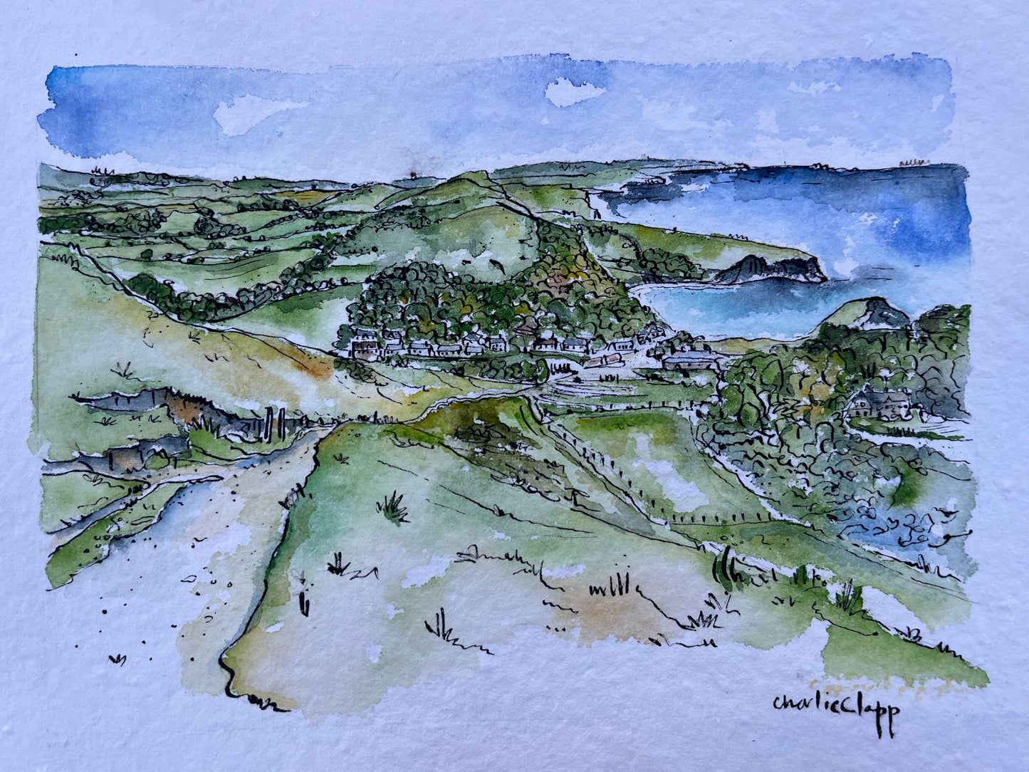 Lulworth from the hill