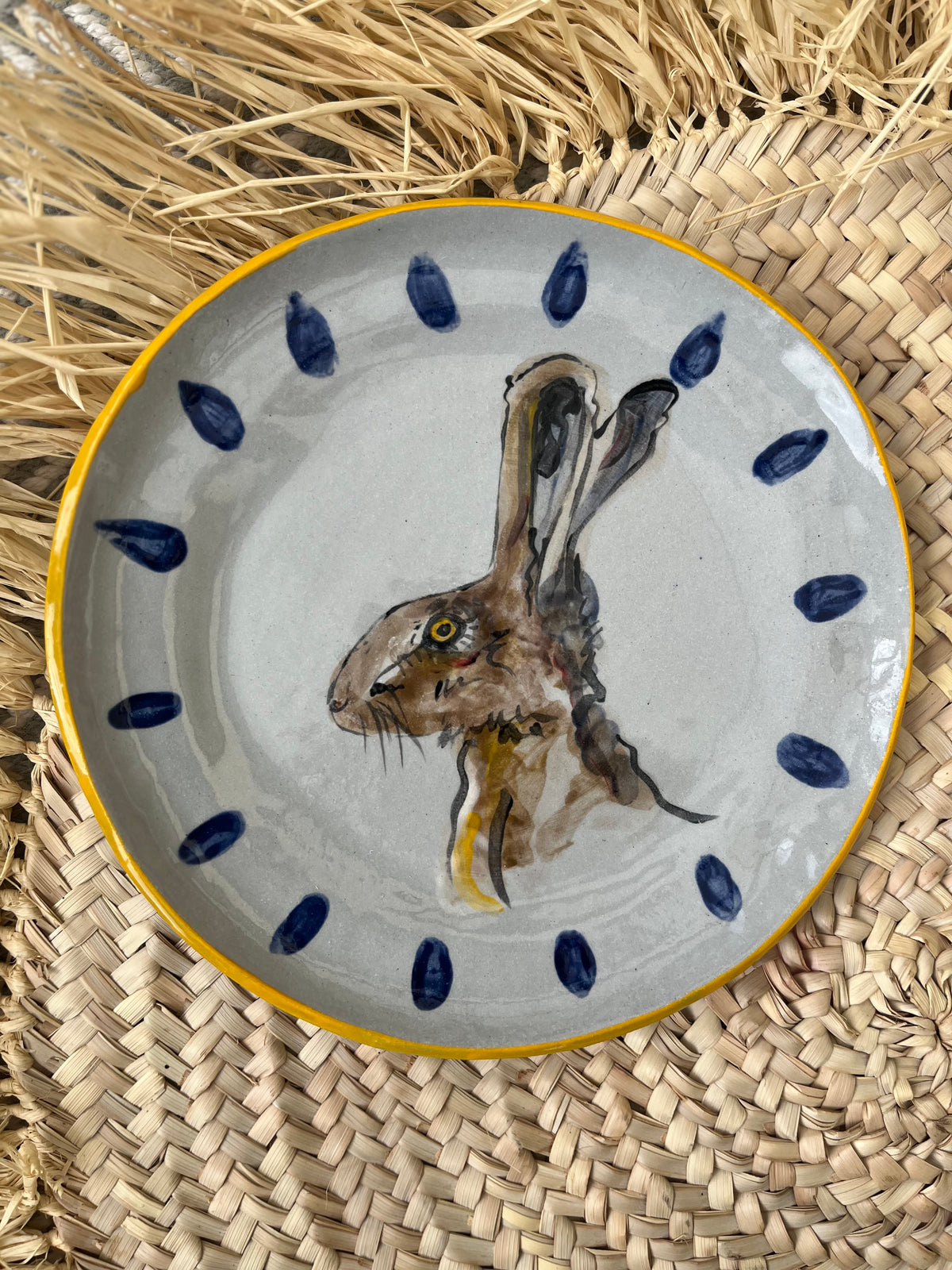 Hare with yellow edge