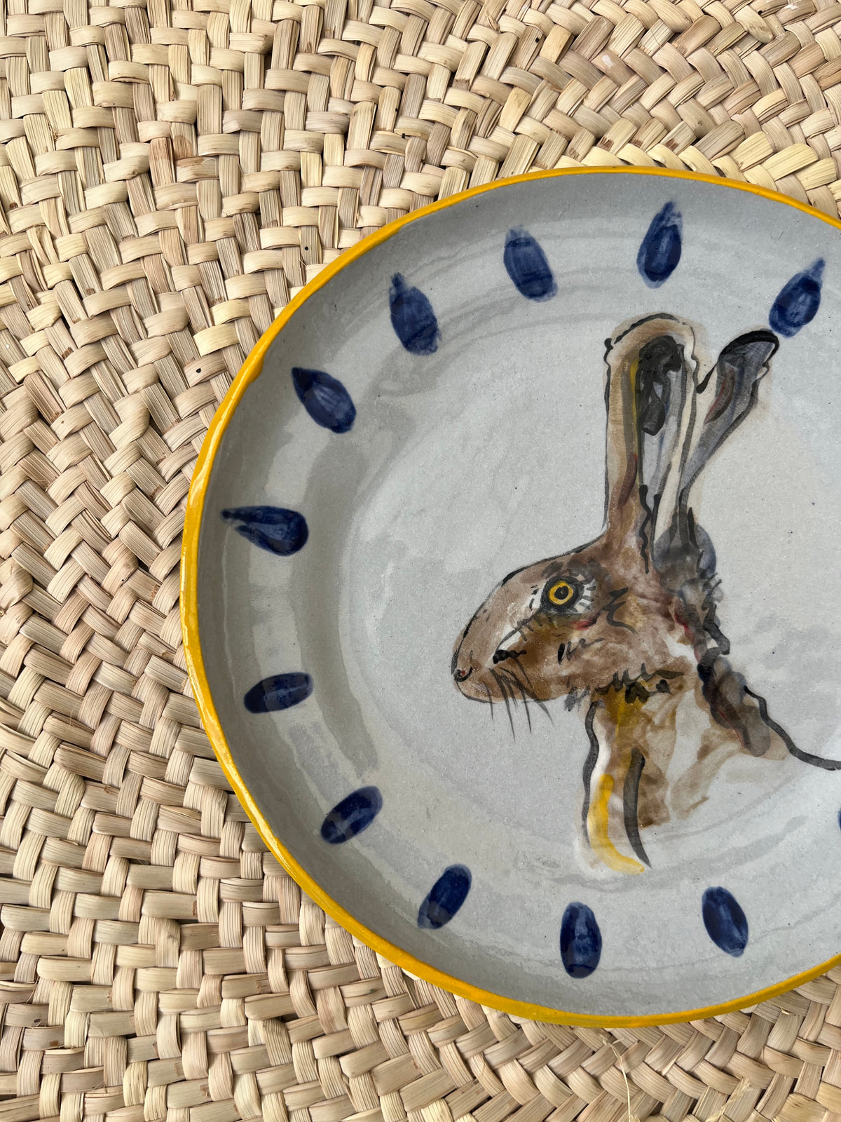 Hare with yellow edge