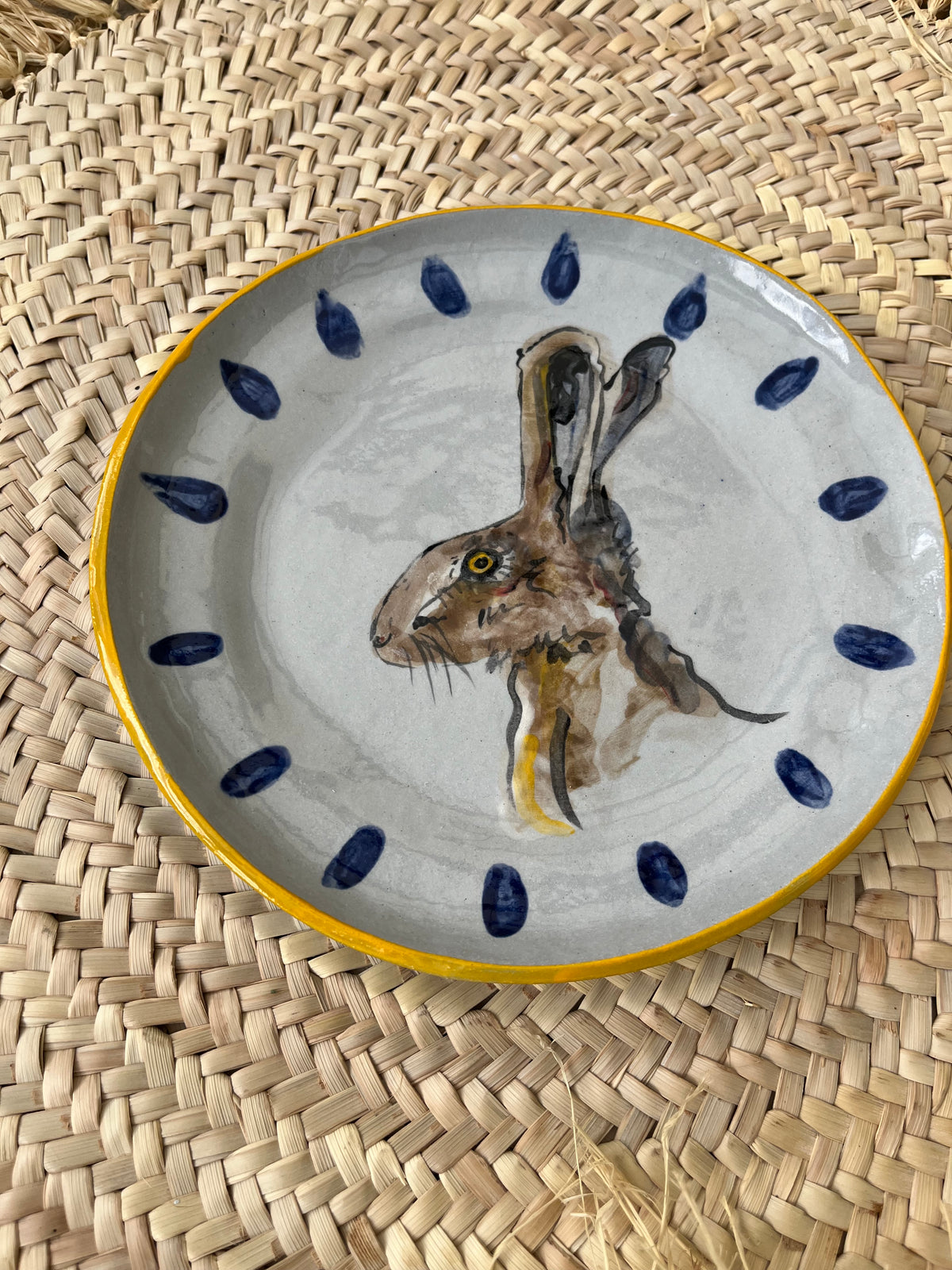 Hare with yellow edge
