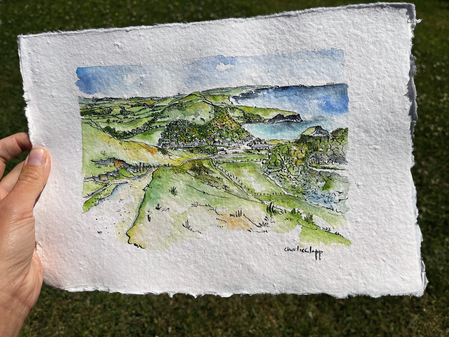Lulworth from the hill