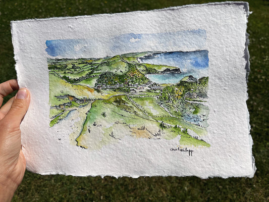 Lulworth from the hill